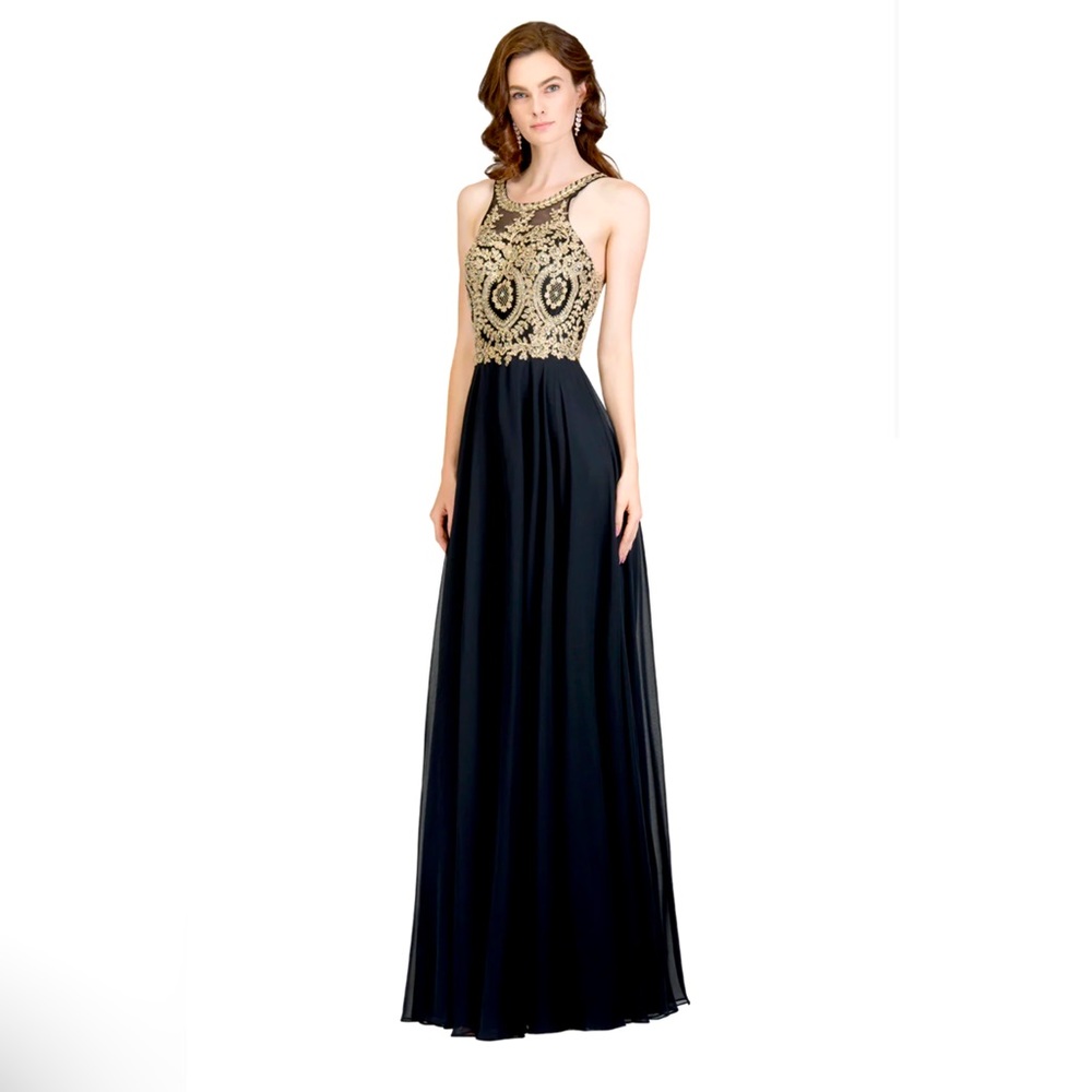 Anny Lee SP7123 Prom Dress—Formal Maxi Dress—Floor Length—Beaded Embroidery